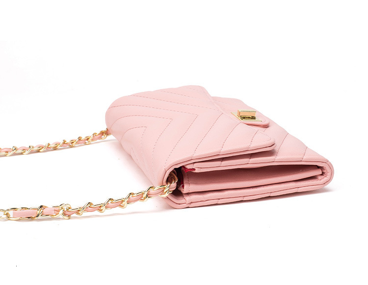 Free Shipping Designer Luxury Women's Chain Handbag New Style Small Fragrance Fashion Shoulder Crossbody Bag Mini Lock Casual Phone Bag