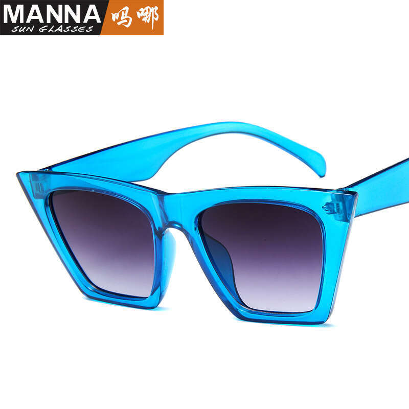 New Women's Men's Fashion Square Frame Designer Unique Cat Eye Sunglasses