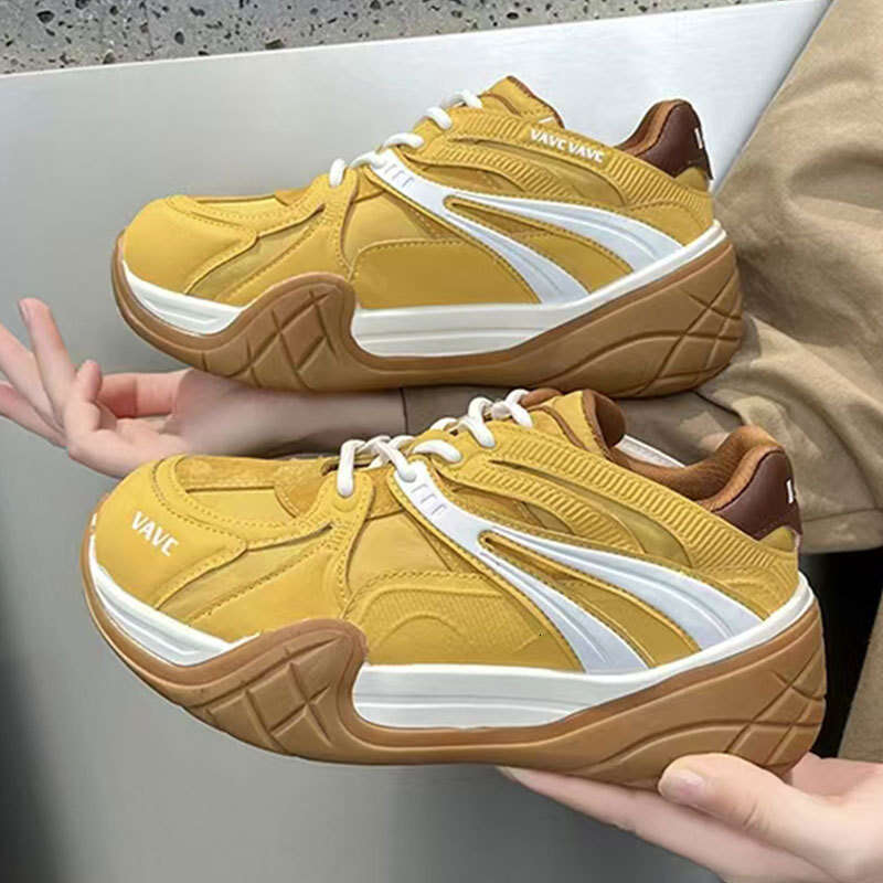 Celebrity Style Casual Thick-Soled De Xun Height-Increasing Breathable Loafers Trendy Versatile Summer Autumn Fashion Forrest Gump Shoes