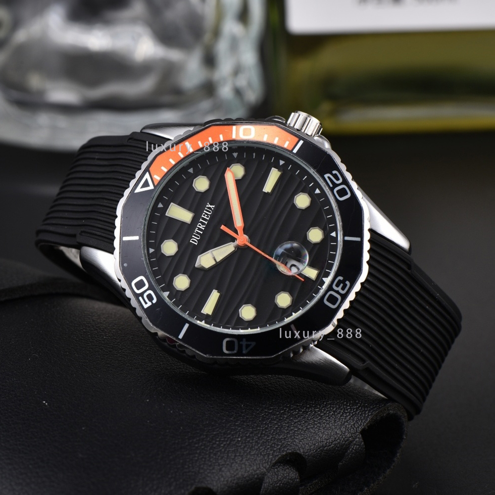 Fashion 2026 Newly Quartz Wristwatch Luxury Watches for Men Automatic Date Rubber Strap Daily Business Designer Hot Watch Fashion Male Clocks for Gift Wholesale