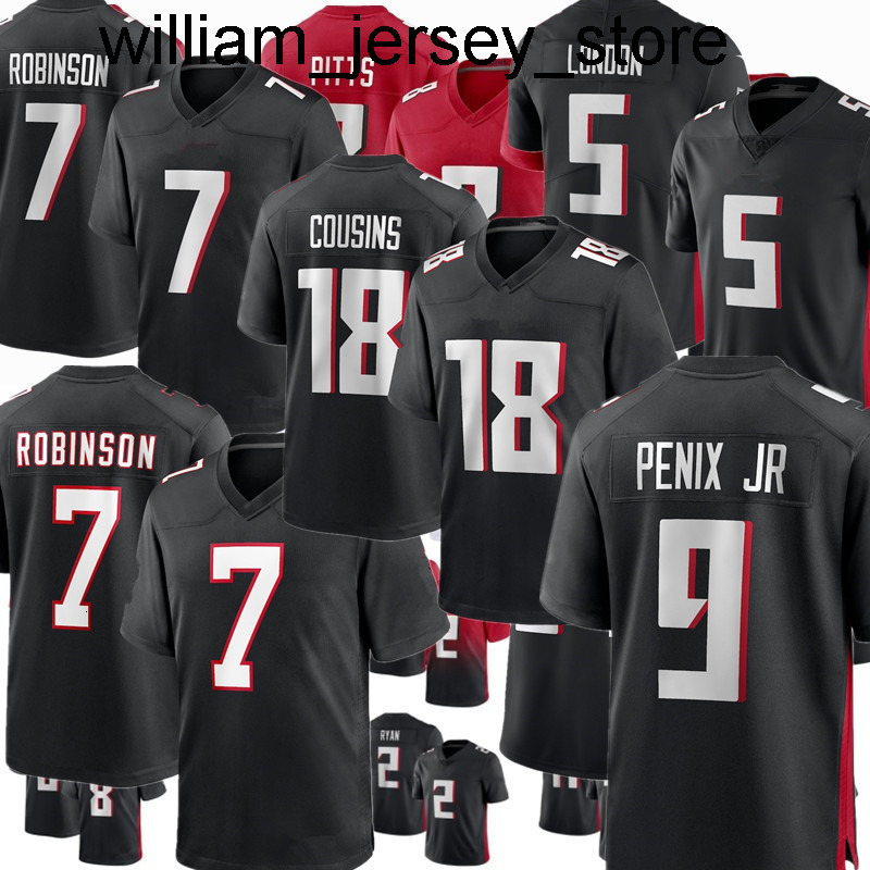 Michael Penix Jr. Kirk Cousins Bijan Robinson Drake London Darnell Mooney Kyle Pitts Jalon Walker Leonard Floyd Jessie Bates III Younghoe Koo custom Football Jersey