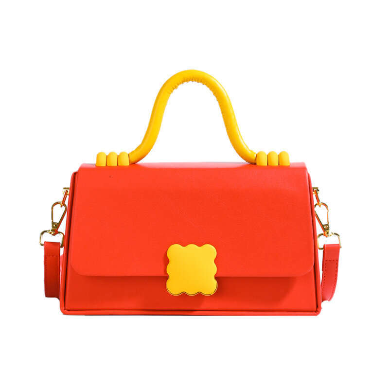 Color-Block Small Square 2025 New Designer Fashion Hard Shell Women's Bags Handheld Shoulder Crossbody Box Bag Handbags