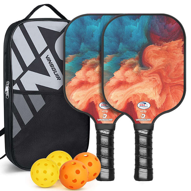 Heat Pressed Integrated T700 Carbon Fiber Pickleball Racket Full Set