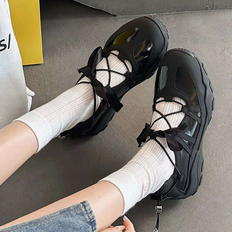 2025 Summer New Height-Increasing Mary Jane for Women, Shallow Breathable Training Shoes, Heart-Shaped Versatile Niche Women's Shoes