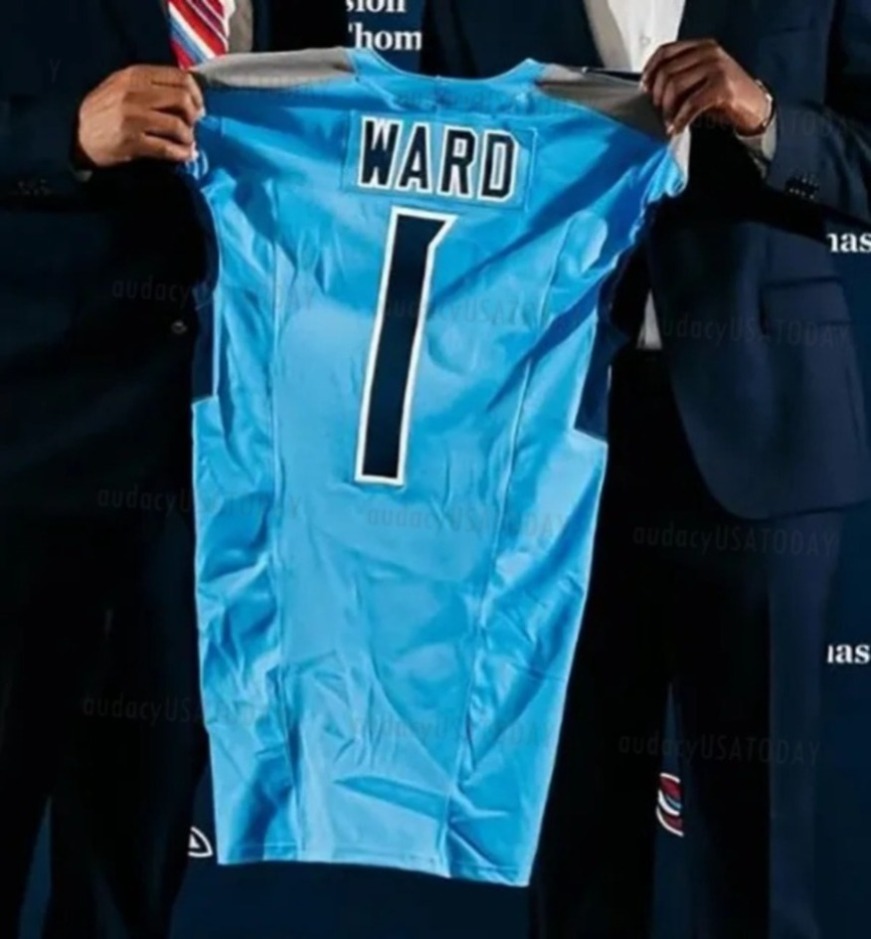 1 Cam Ward 2025 Jerseys Will Levises Tony PollardcJeffery Simmons T'Vondre Sweat Custom Stitched Embroidered Letter Number Design Women Youth Men