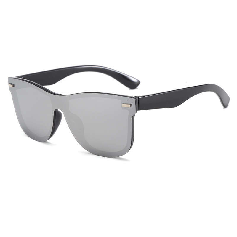 Designer Classic Men's Fashion One-piece Cross-lens Glasses Colorful Lenses New Trendy Sunglasses for Women