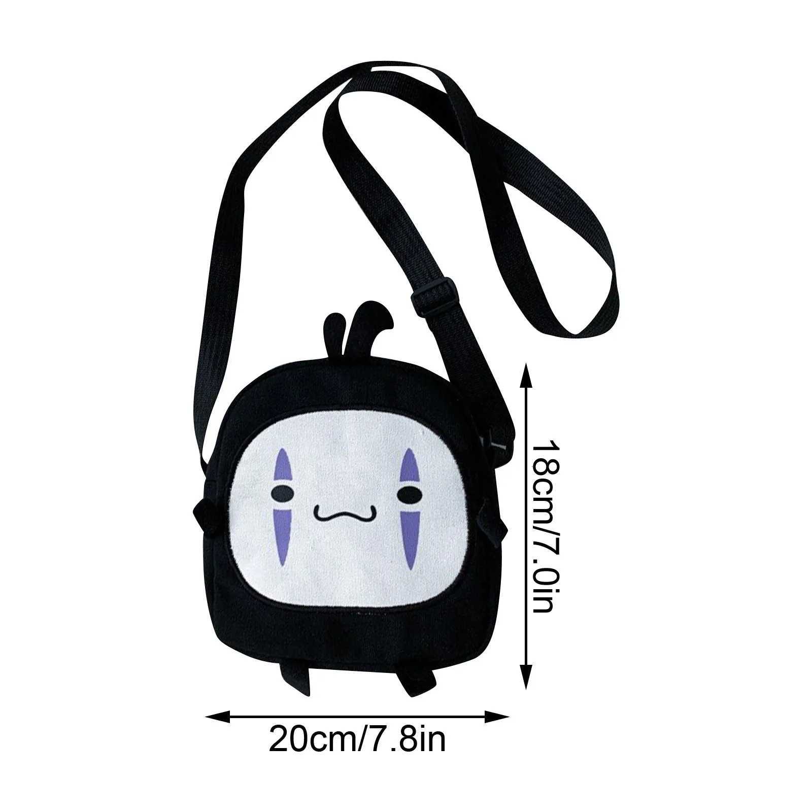 Cute Cartoon Bag Crossbody Bag Womens Canvas Bag Student Small Bag Cute Crossbody Small Bag Japanese Crossbody Bag Y250819
