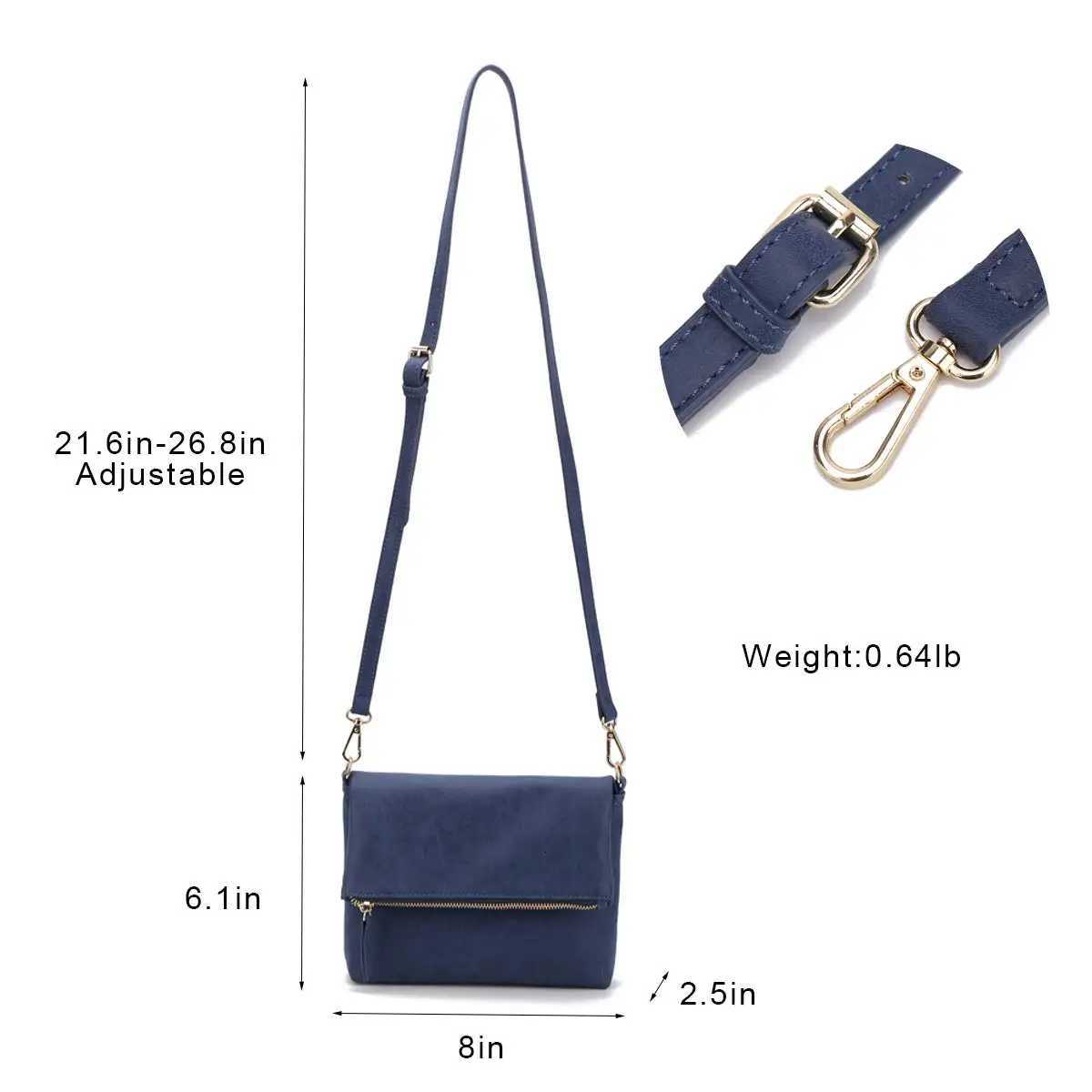 Design Womens Fashion Adjustable Crossbody Shoulder Bag Underarm Saddle Bag Y250819