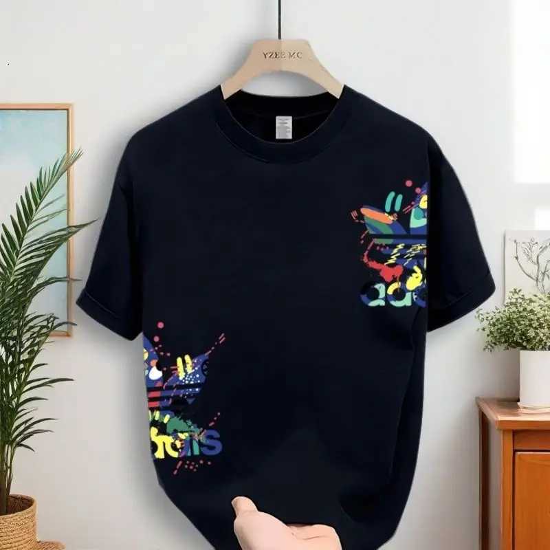 2025 Fashion Brand Heavy American Cotton T-shirt Half Sleeve Short Sleeve Summer Mens New Loose Trend All The Top Y250819