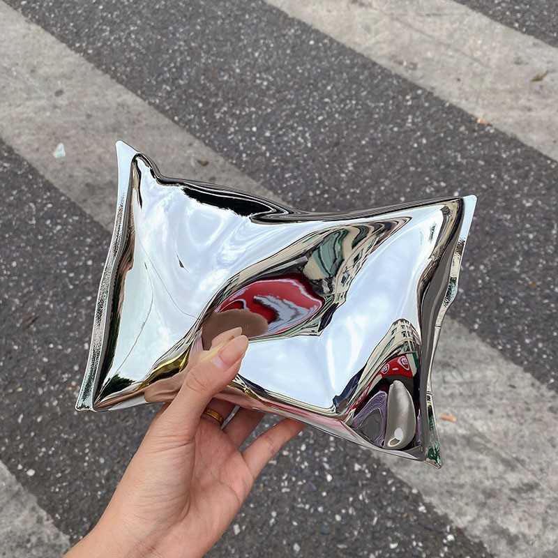 Creative Candy Color Fashion Irregular Pleated Bag Women's Textured Versatile Shoulder Bag Crossbody Bag