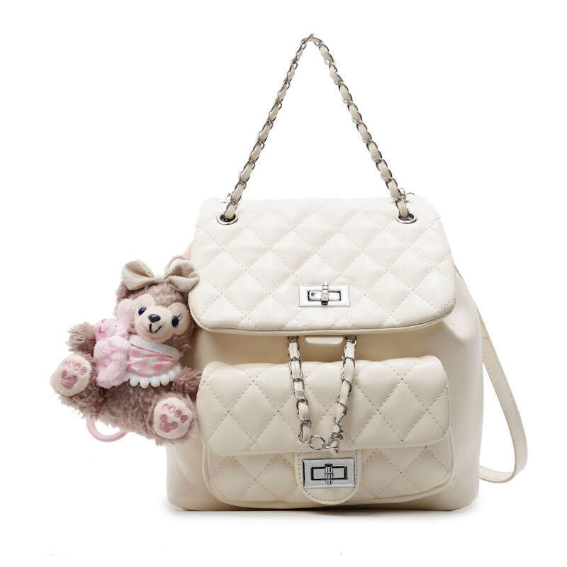 Bucket Drawstring Bag for Women Korean Bags Version Ins Trendy Fashion Small Chanel Style Quilted Backpack Designer 2025 Spring High-end Feel