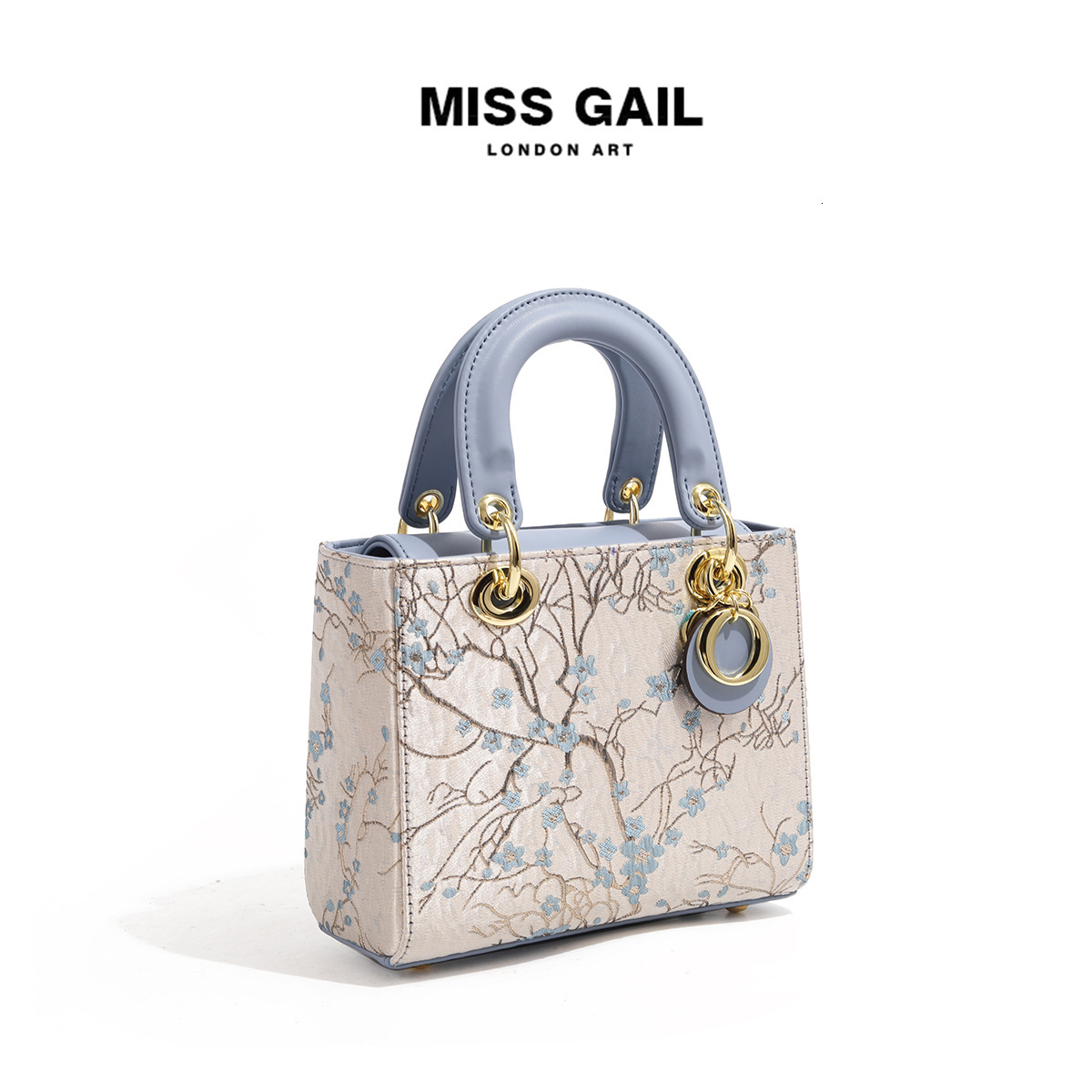 Free Shipping Designer Luxury High-quality Princess Diana Style Women's Bag Large Capacity Handbag New Elegant Plum Blossom Embroidery Shoulder B