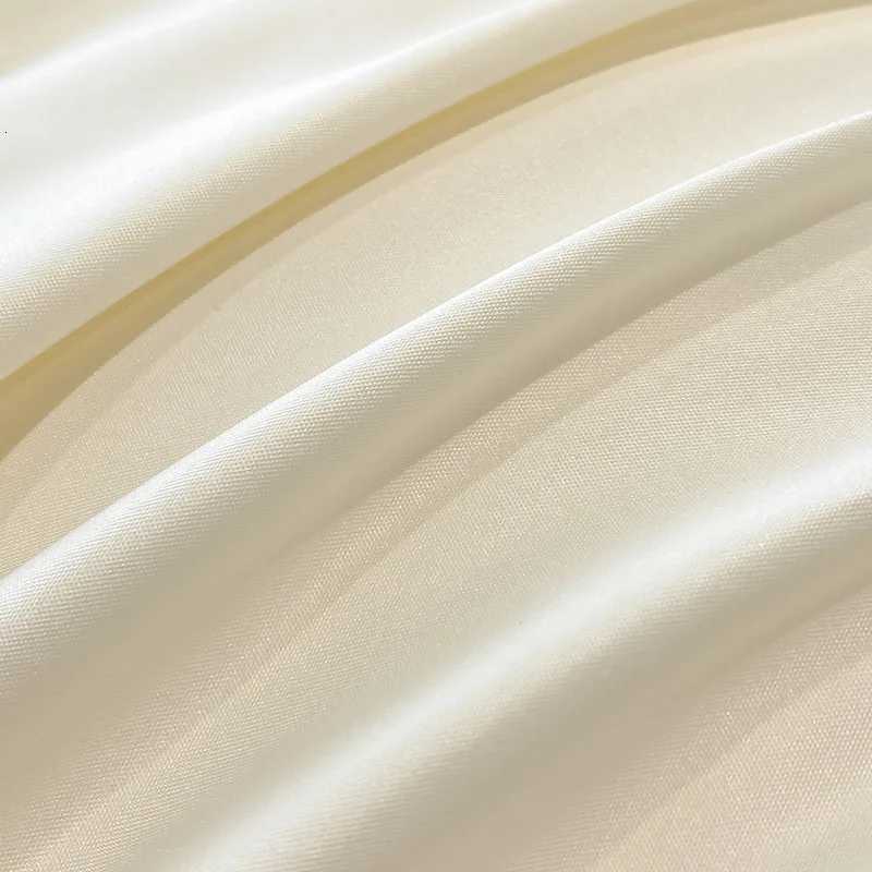 Ice Rayon Embroidered Bedding Sets with Lace Cooling Silky Cozy Comforter Set for Summer Naked Bed Linens for Home Dormitory Y250819