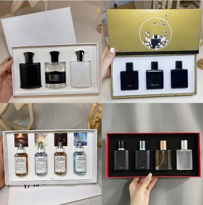 Men Women Perfume 30Ml 4Pcs Gift Box Set Unisex Fragrance Long Acting Perfume Body Spray Cologne For Men Fast Delivery