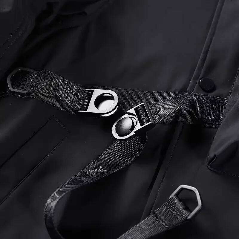 Spring Autumn Men's American Style Heavy Bomber Functional Jacket Industrial Korean Trendy Brand