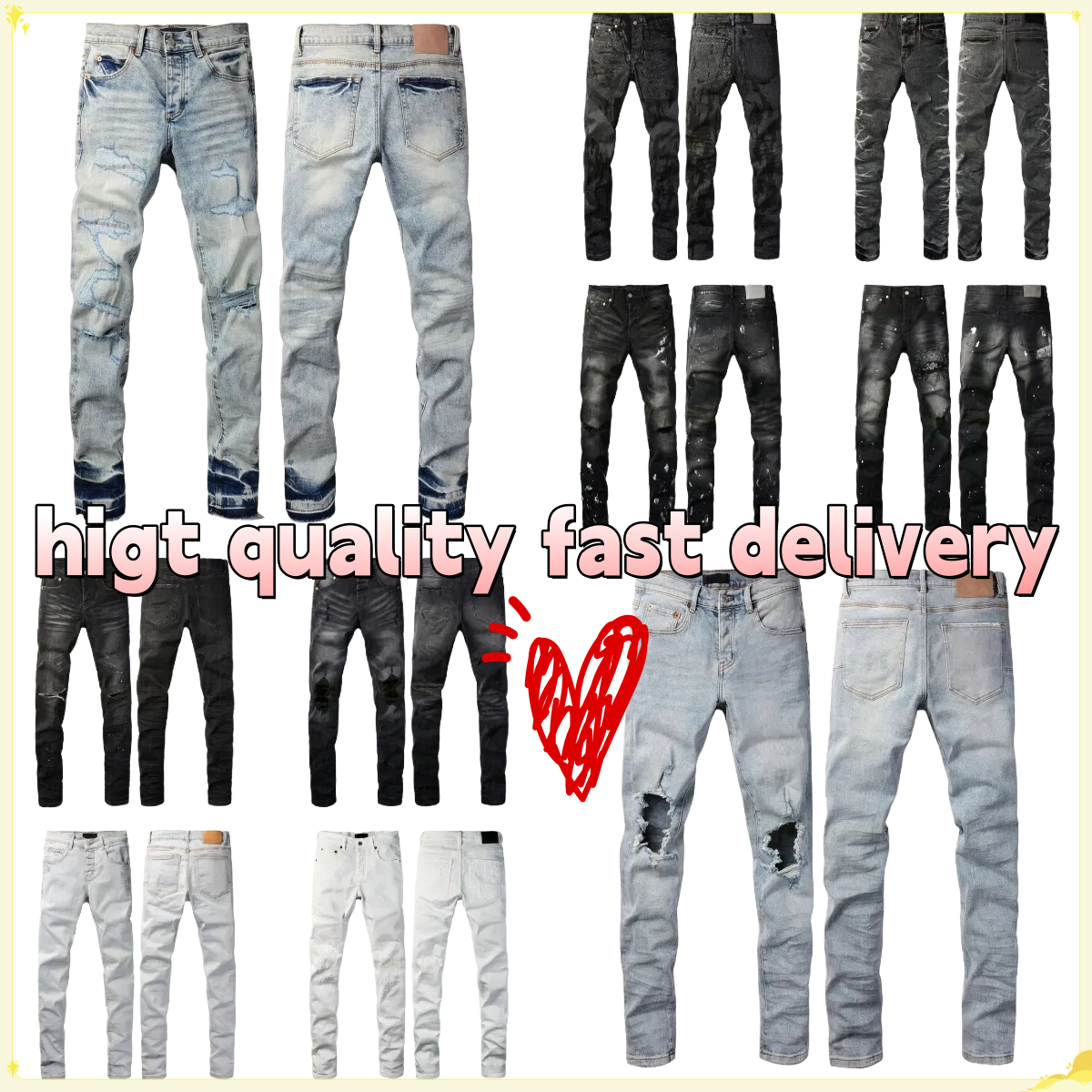 pples jeans high quality men jean designer baggy hip hop streetwear jeans men designer for mens jeans designer pants denim jeans joggers pant Jeansskinny Jeans