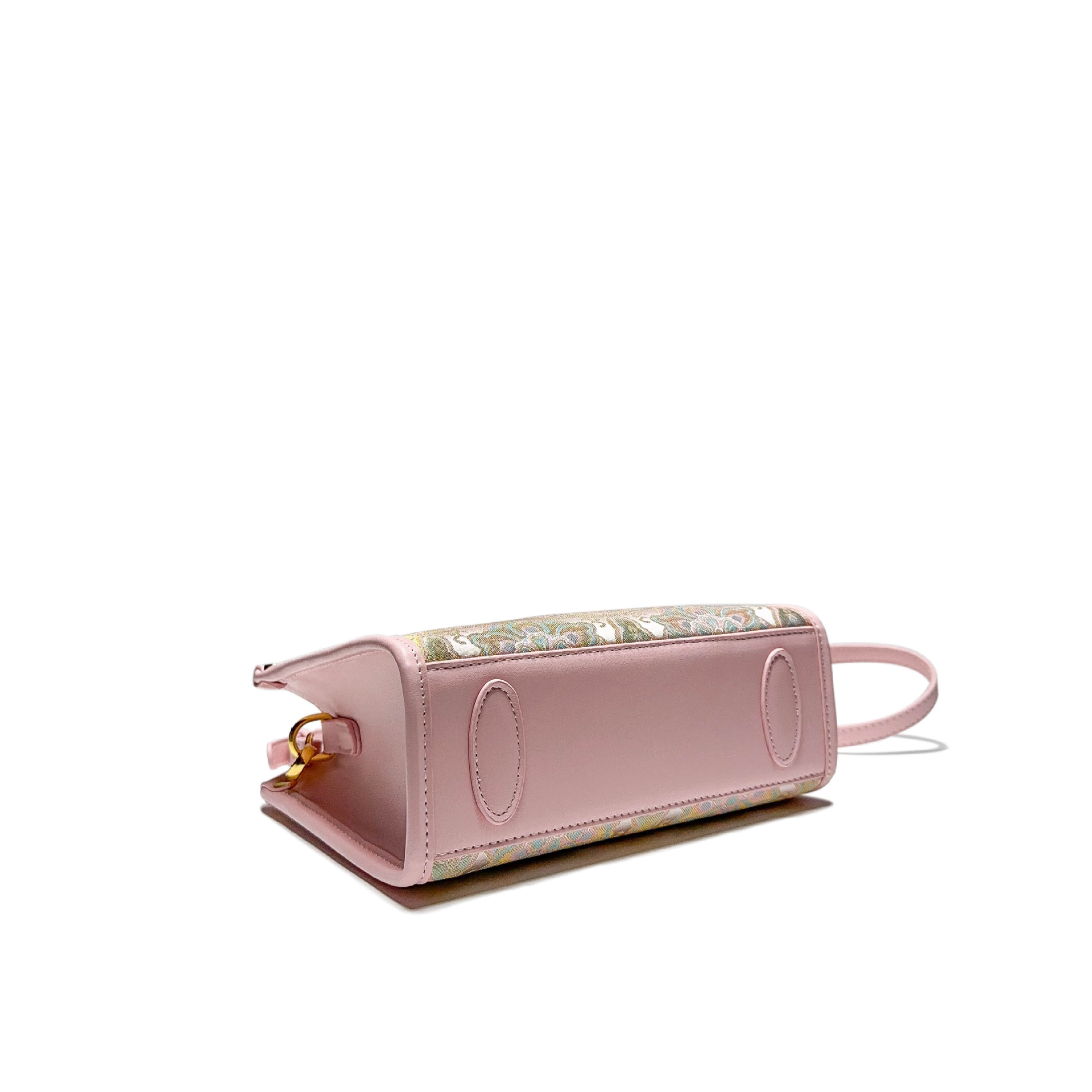 Free Shipping Designer Chinese Style Women's Handbag Luxury New Style Song Brocade Pattern Pink Single Shoulder Crossbody Bag Three-dimensional S