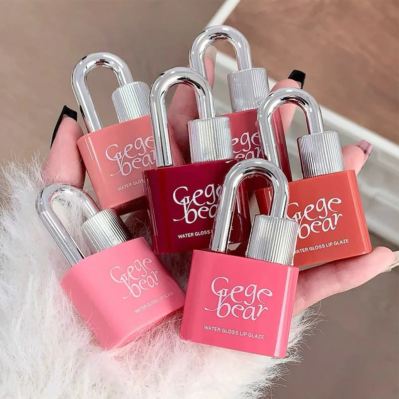 Gege Bear Lockheart Sweet Color WaterGloss Lip GlossVibrant Colors Easy to Apply with NonLongLasting Hydration 250809