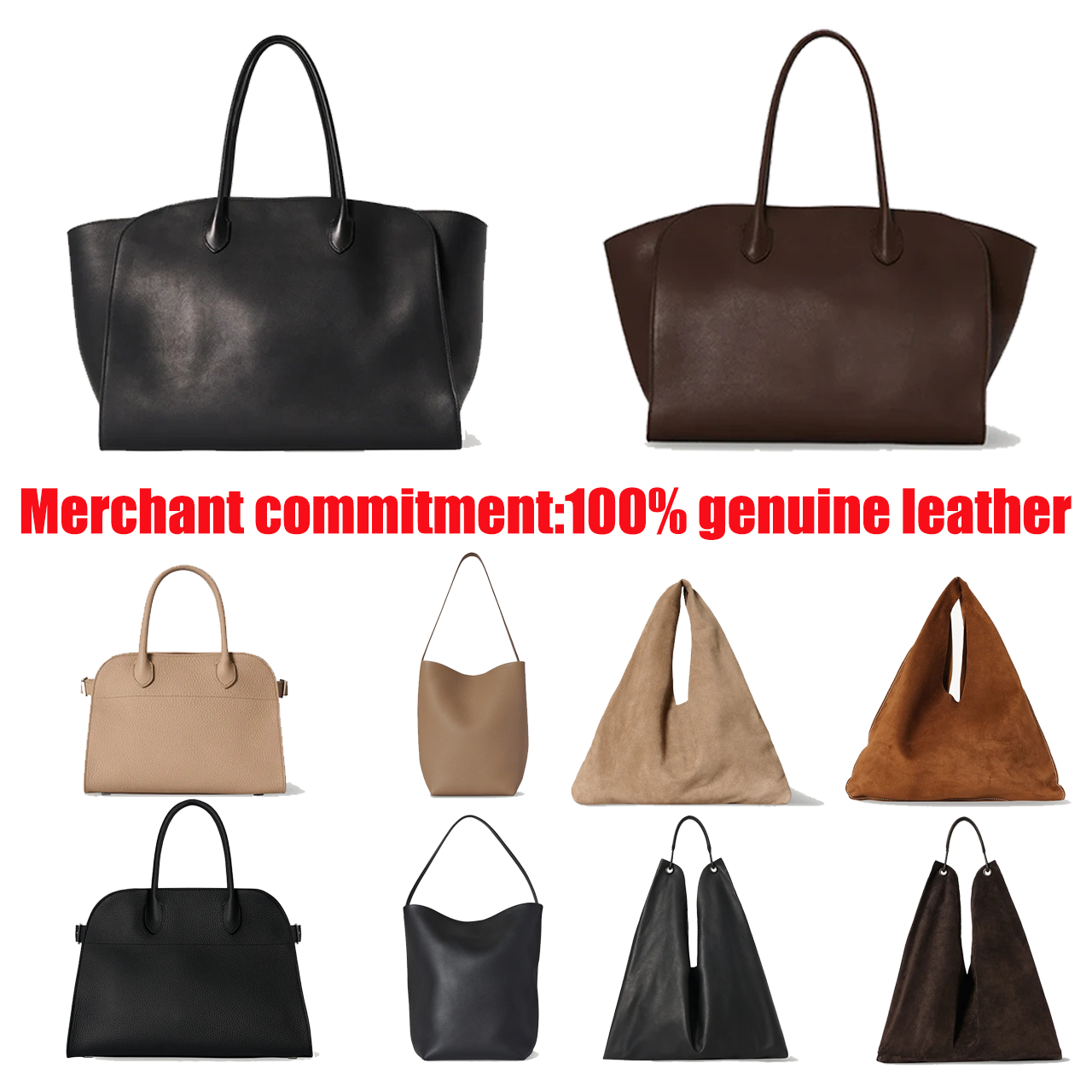 Top quality Designer bags genuine leather Park Tote Bag New Suede bag Luxury bag Margaux bag fashion bucket bag lady handbags Shoulder Bag high capacity travel Bag