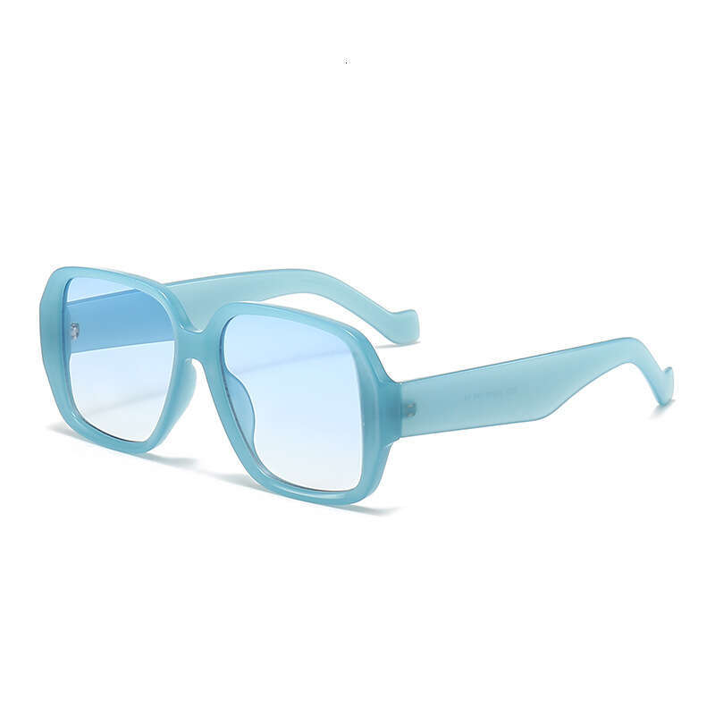 Large Designer Frame Wide Leg Women's Fashion Square Men's Trendy Glasses Sunglasses
