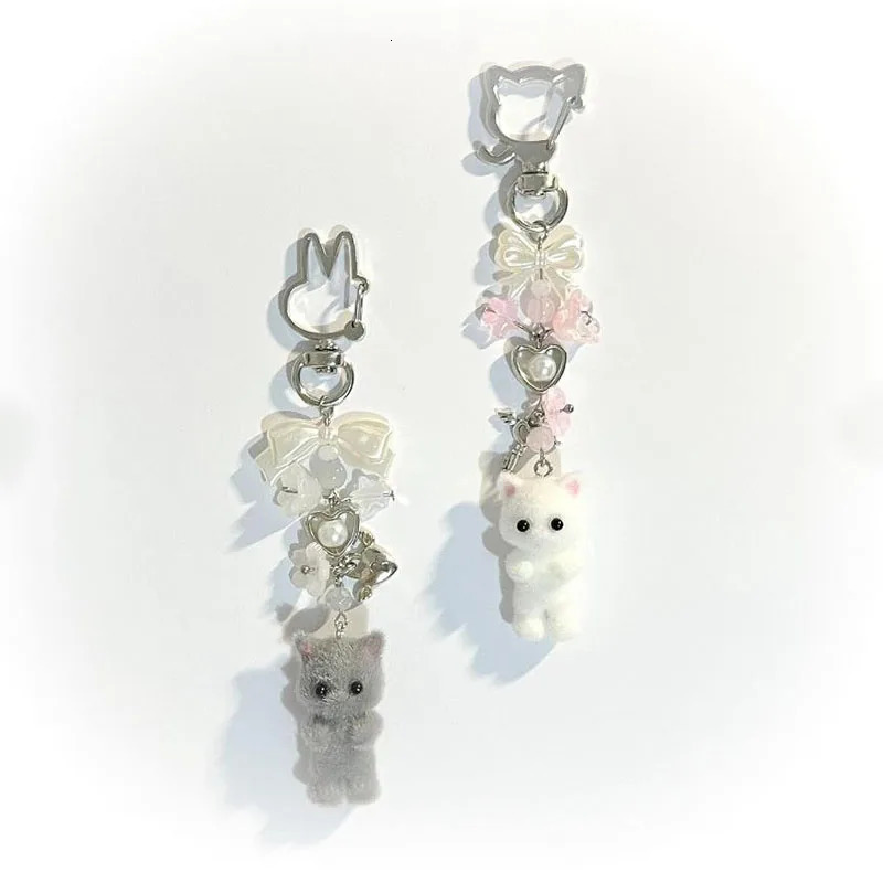 furry kitten keychain handmade y2k women fashion 250811