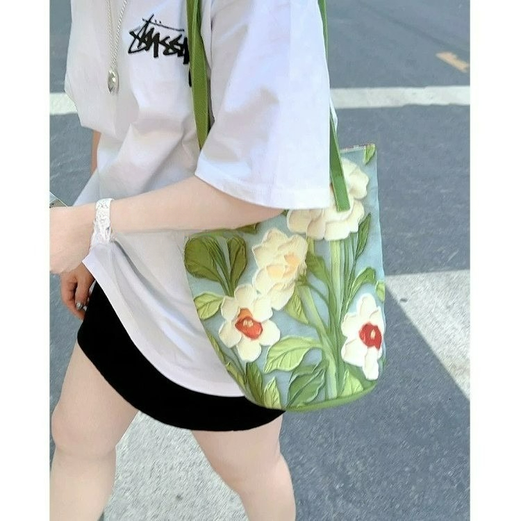 2025 Autumn Design Single Shoulder Women's Bucket Bag Large Capacity Printed Fashion Shoulder Bag Women's Crossbody Bag Designer Bag Women&#