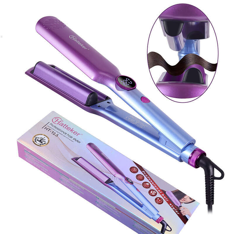 Multi-Temperature Hair Straightener For Home Use, Wave Curling Iron With Negative-Ions