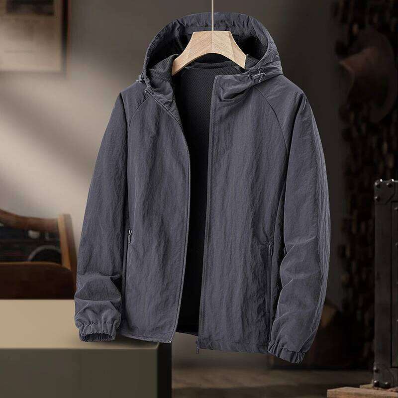 Loose Uv Jacket Spring Summer Camping Fashion Men's Sunscreen Clothing Outdoor Mens Ice Silk Fishing Thin Section Skin Coat