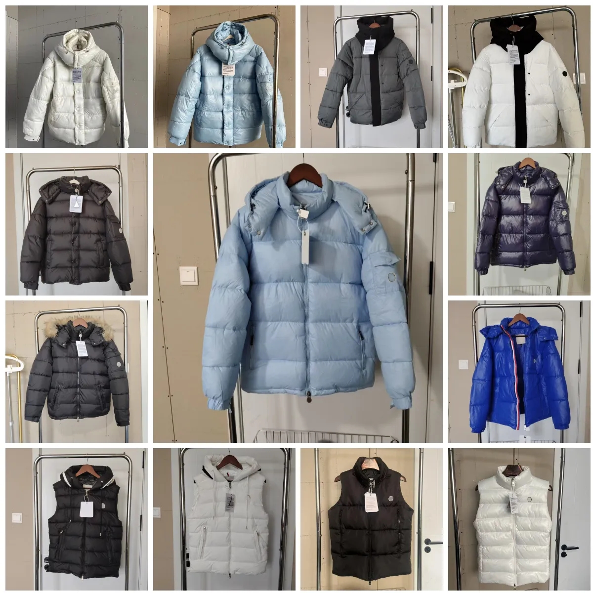 tops puffer jacket monpufferjacket shining zipper Hooded Coat Men's Jackets Designer jacket Winter lambskin jacket assault suit waterproof sports jacket size S-5XL