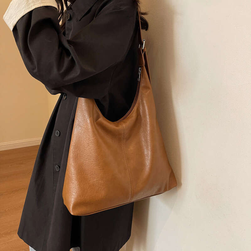 Textured Soft Designer Bags Leather Capacity Tote for Women 2025 New Autumn Commuter Shoulder Crossbody Large Bag