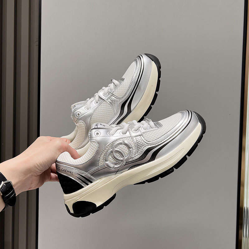 2024 Summer Mesh Thick-Soled Dad Sneakers Non-Slip Breathable Platform Height-Increasing Sports Women's Casual Running Shoes