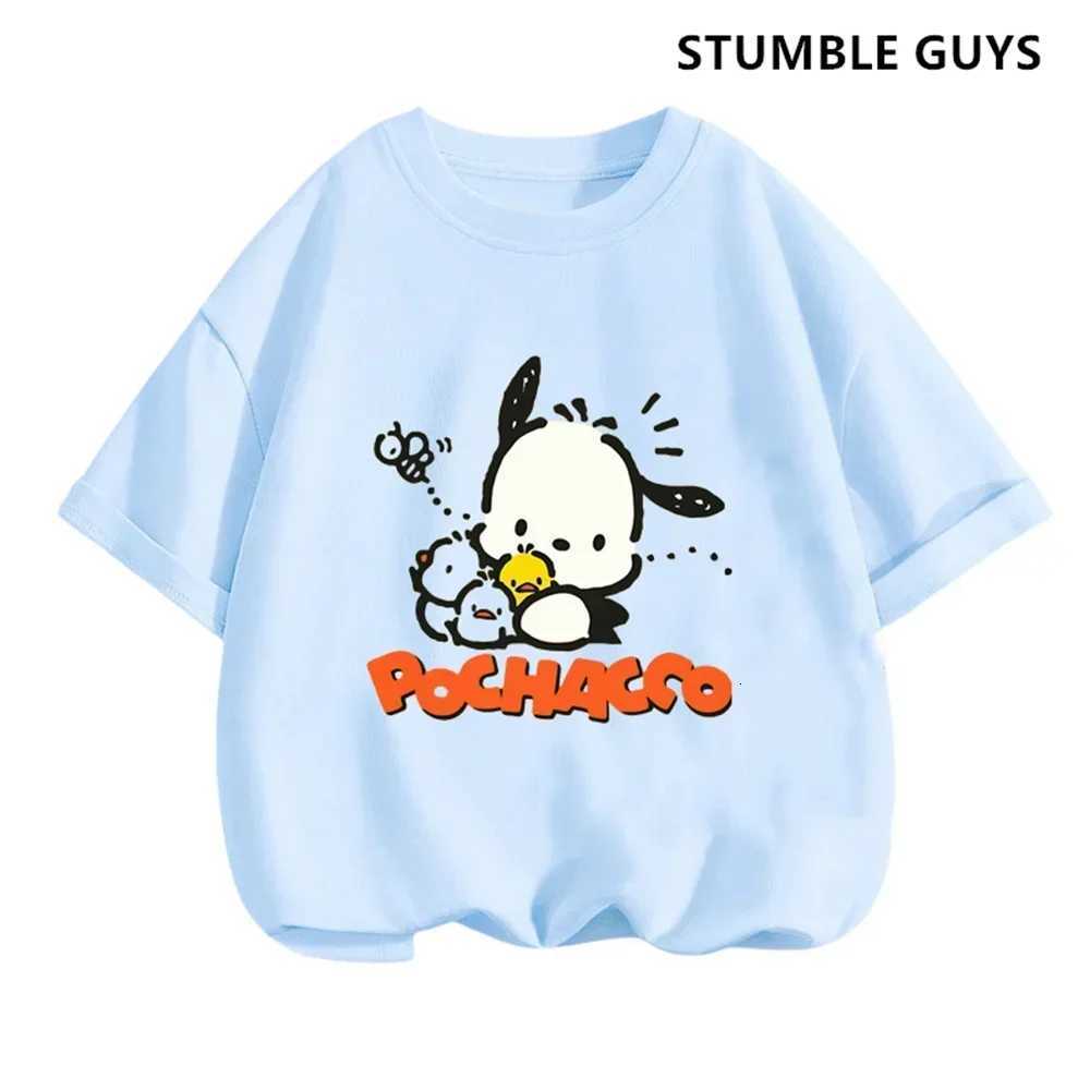Pochacco T-shirt Set Anime Summer Tops Multiple Fashion T-shirts Round NeCK Casual Short Sleeve Print TruCKsuit Y250819