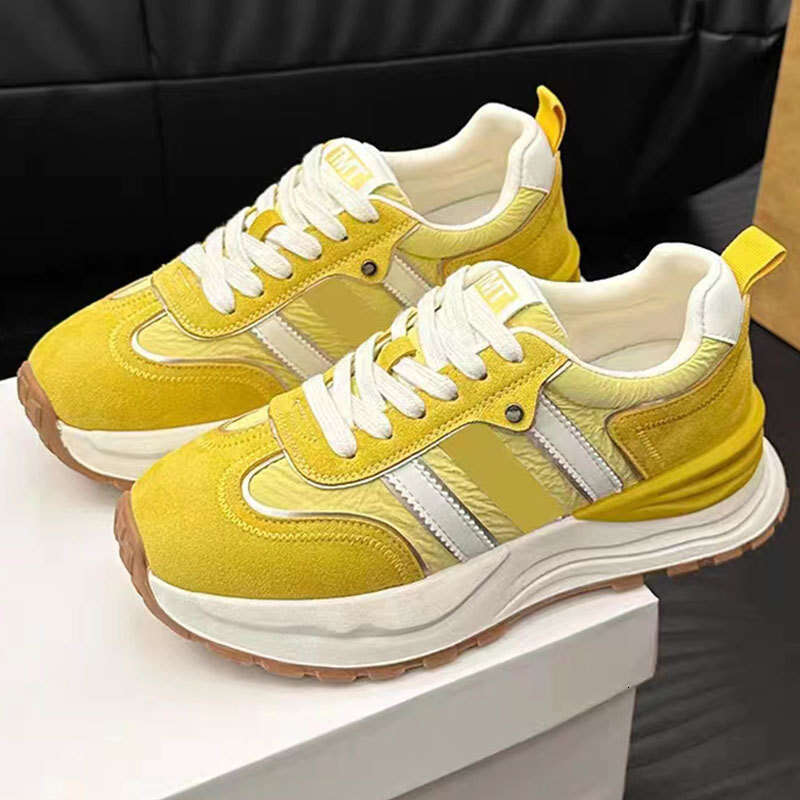 2025 Summer New Style Dexun Versatile Fashionable Height-Increasing Casual Waffle Sneakers for Petite Women, Dad Shoes