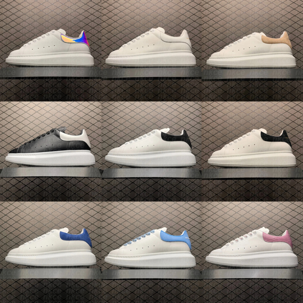 Designer White Black Suede Leather Lace Up Luxury Men Trainers Fashion Platform Oversized Sneakers Mens Casual Velvet Espadrilles Women Low-top outdoor Shoes