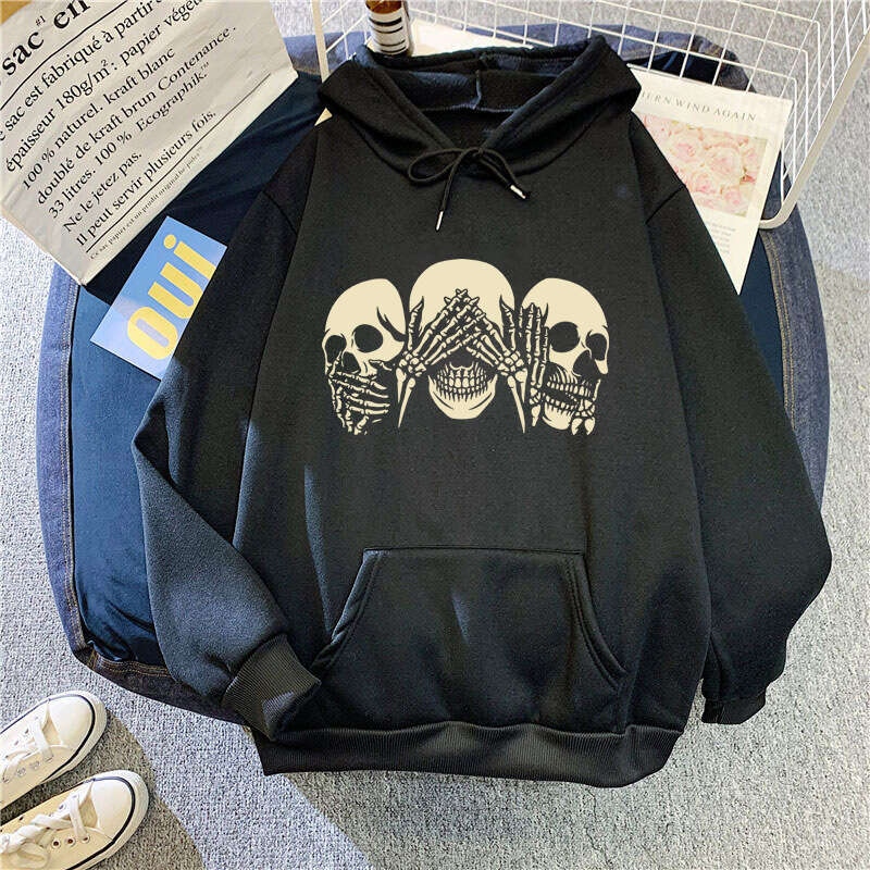 Autumn Winter New Design Hooded Fleece Sweatshirt for Women with Letter Print Loose Pullover Top