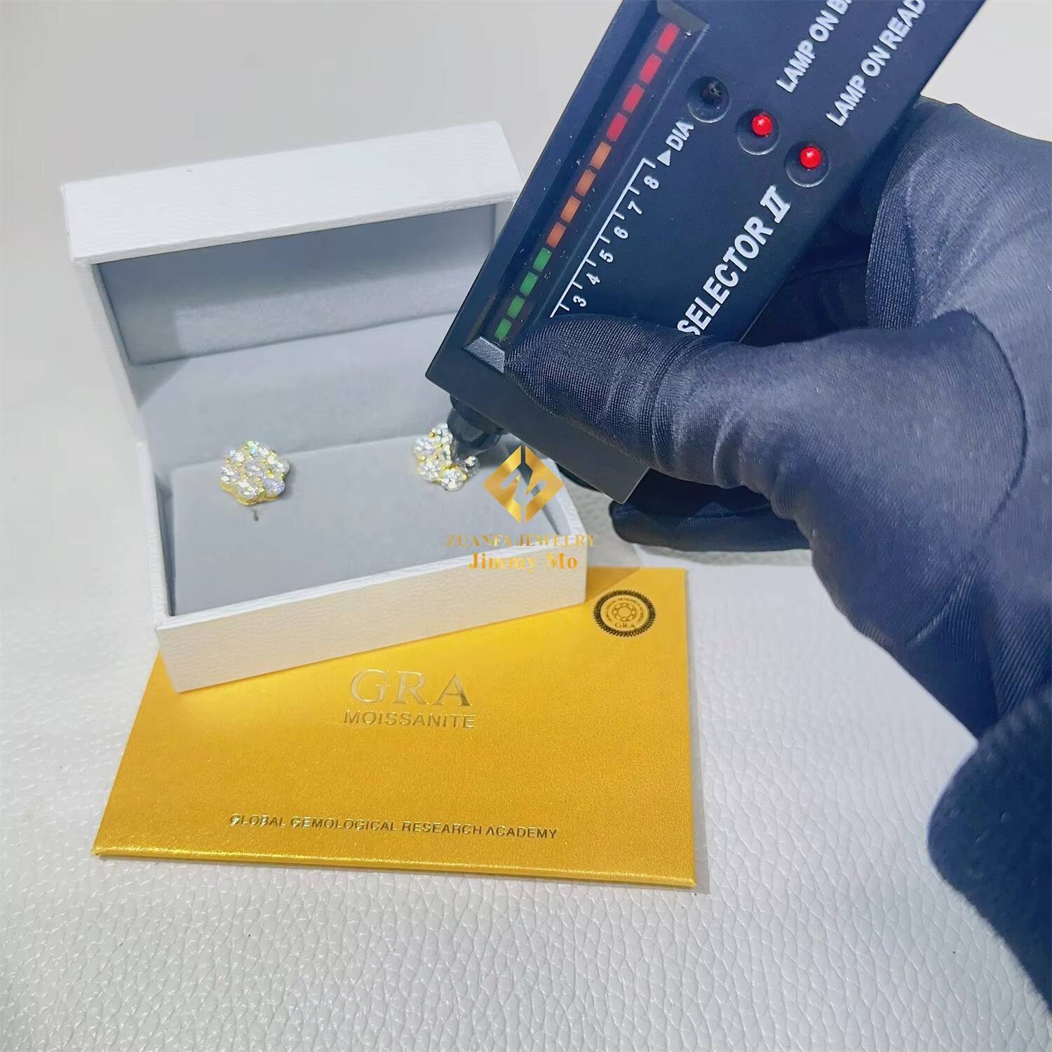 8mm 12mm 15mm Hip Hop Earring Factory Cheap Price 925 Silver Iced Out Jewelry VVS Moissanite Diamond Men Stud Flower Earrings