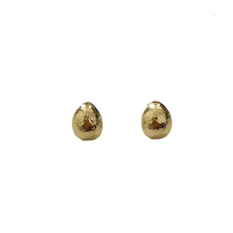 Gold-Plated Copper S Sier Needle Small Fragrance Gold Flower Pearl for Women Ins Style High-End Earrings Jewelry
