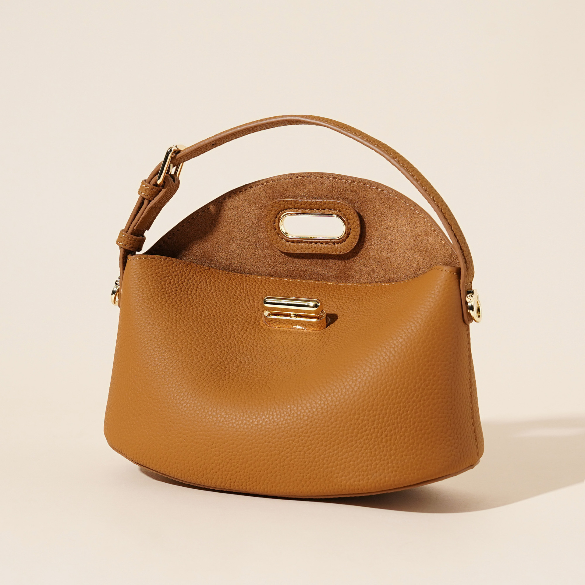 Free Shipping Designer New Leather Versatile Women's Handbag Urban Minimalist Single Shoulder Crossbody Bag Casual Makeup Bag Commuting Bag