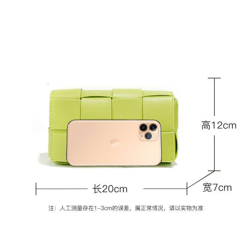 Luxury bag New Cowhide Women s Woven Pillow Small Square Multi carry Fashion Candy Color Crossbody Bag Trendy Ins