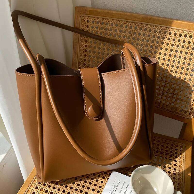 Soft Pu Leather Women handbag and purses Commuting Shoulder Bag for Female big totes new Casual Shopping Compound bag bolsa