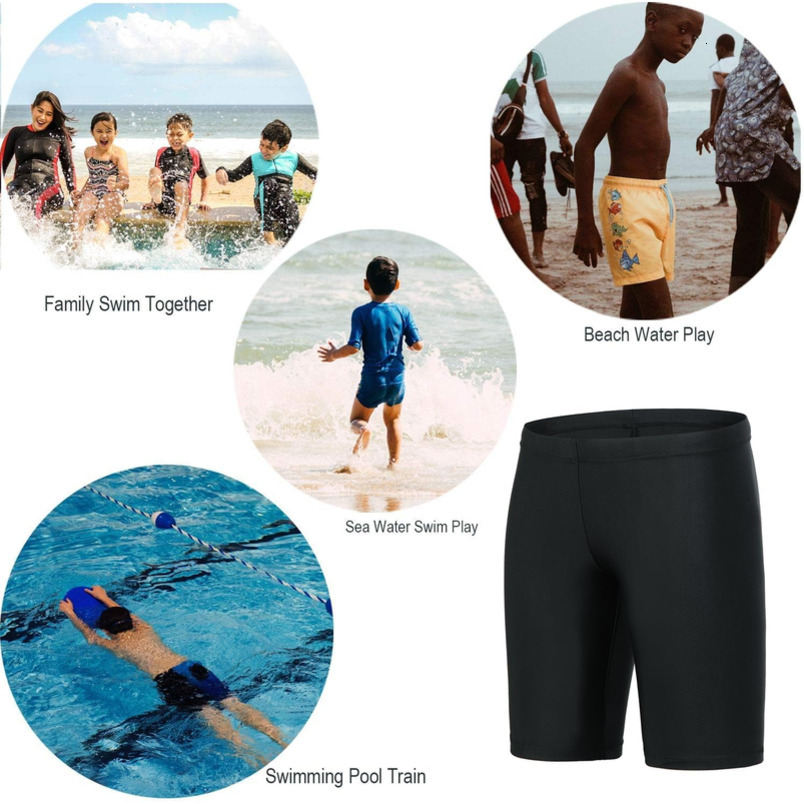 Boys Jammers Kids for Swimming,Youth Compression Swimming Jammer Trunks Boy Swim Shorts UPF50+ wholesale