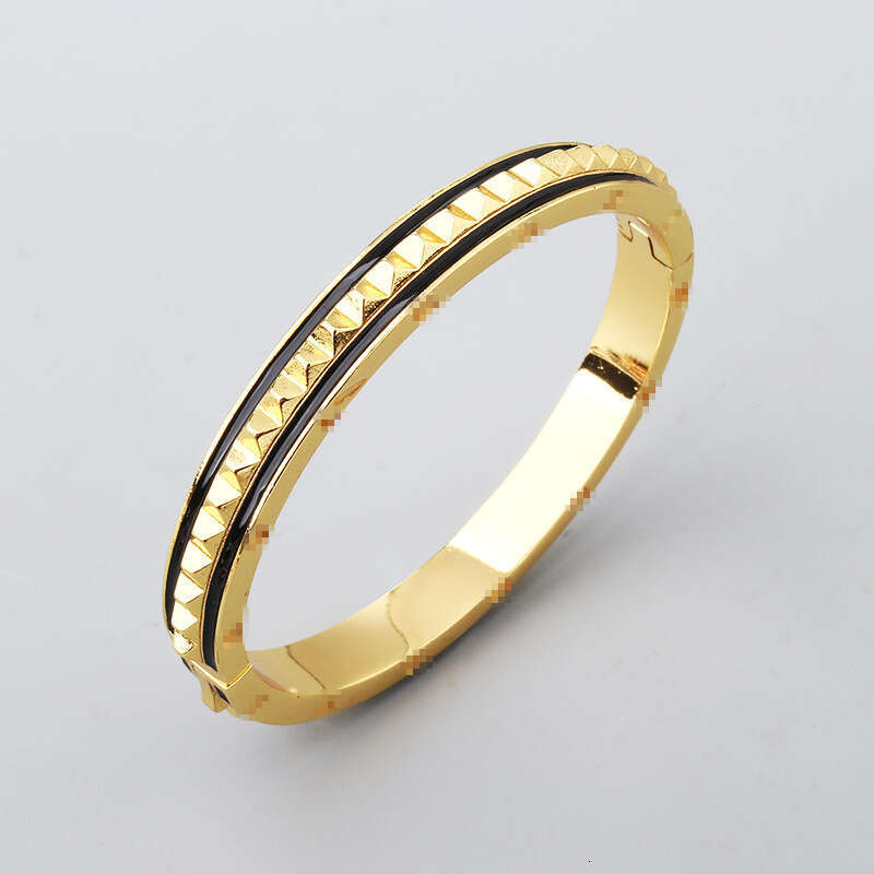 Gear Closed Spring Clasp No. 17 Enamel Bracelet Simple Unisex Jewelry