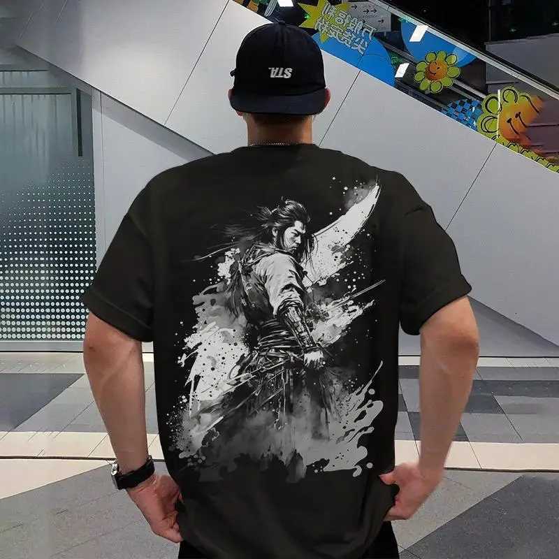 2024 T-Shirts For Men 3d Japanese Samurai Printed Male Clothing Street Harajuku Tops Daily Casual Short Sleeved Oversized Tees Y250819