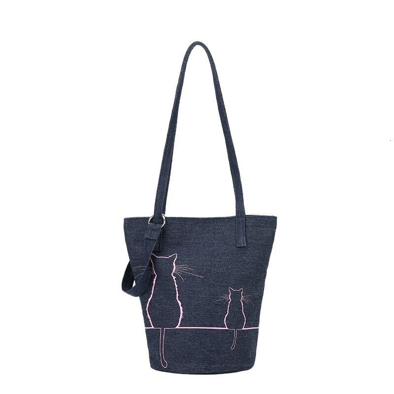 2025 Autumn New Original Retro Leopard Pattern Handbag Canvas Bucket Bag Cute Commuter Portable Women's Shoulder Bag Women's Crossbody Bag D