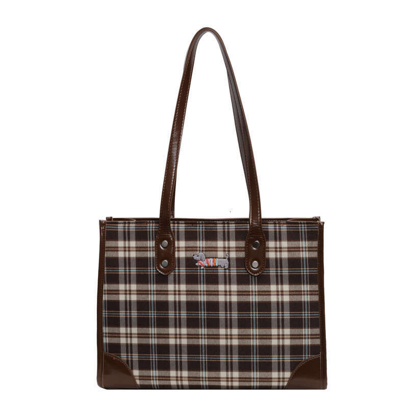 Version Korean Ins Trend Designer College Style 2025 New Color-Block Bags Striped Large Capacity Tote Fashion Women's Bag