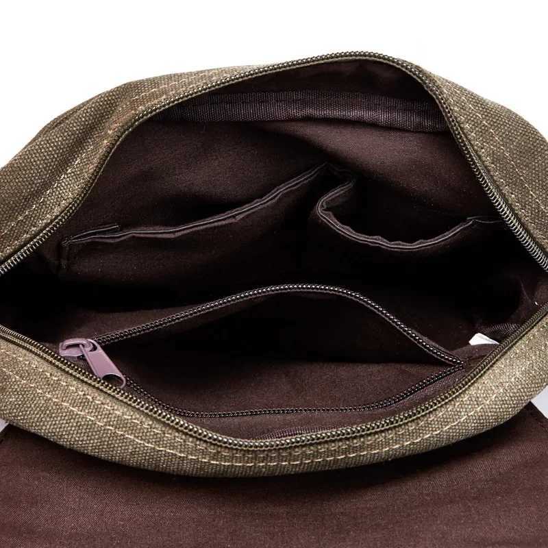 Casual Handbag Single Shoulder Bags Vintage Canvas Fashion New 2024 Zipper Ipad Bag Cellphone bag Messenger bags Tote bolsos Y250819