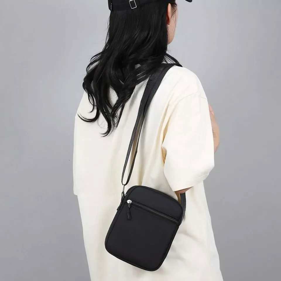 New fashion crossbody bag mini double-sided zipper shoulder bag multi-compartment simple shoulder bag Y250819