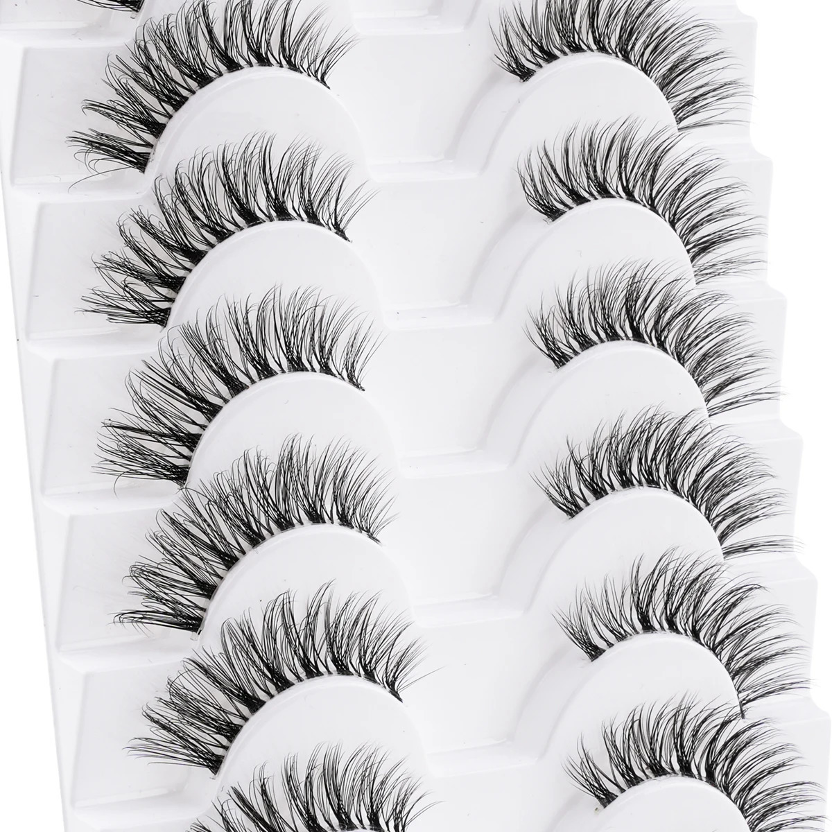310 pairs Natural Lashes Mink Fluffy False Eyelashes Make up Tools Wispy Half 3D Cat Eye Eyelash s Faux Cils 250811