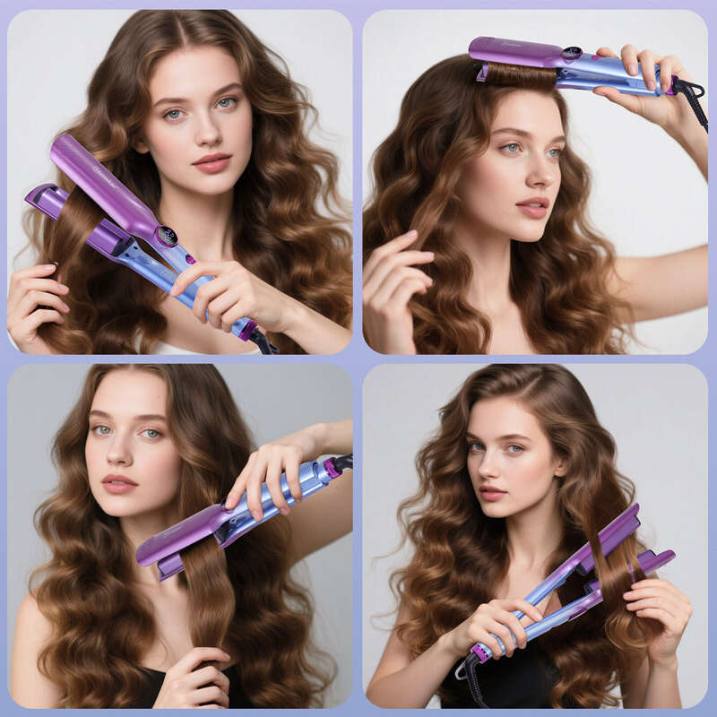 Multi-Temperature Hair Straightener For Home Use, Wave Curling Iron With Negative-Ions