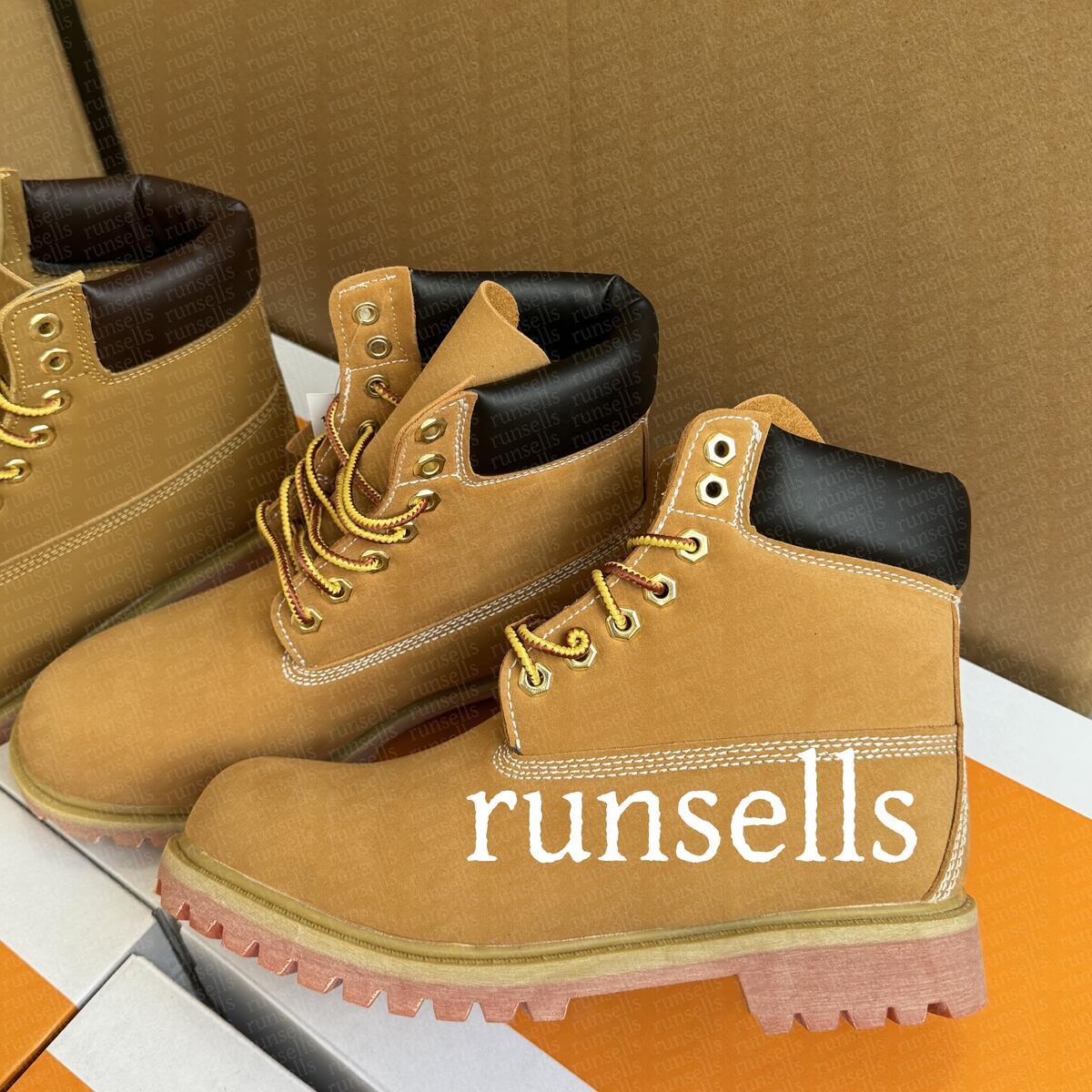 TOP boot Designer luxury Tims Boots Shoes Men Boots Waterproof Ankle Classic Martin Shoe Cowboy Yellow Red Blue Black Pink Hiking Motorcycle Boots 36-47